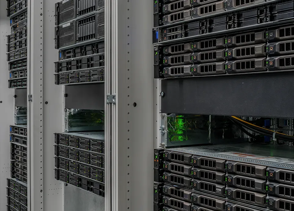 Racks dans un data center