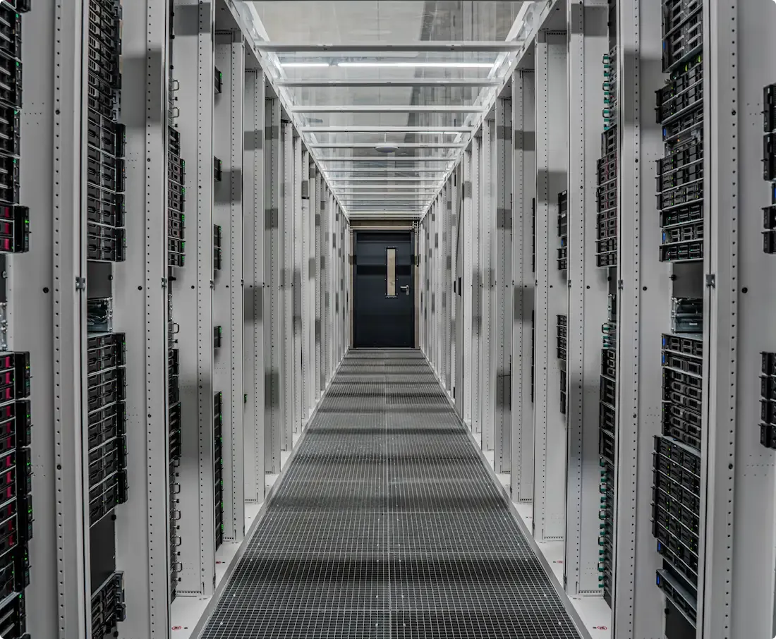 Image d'un datacenter bien organisé