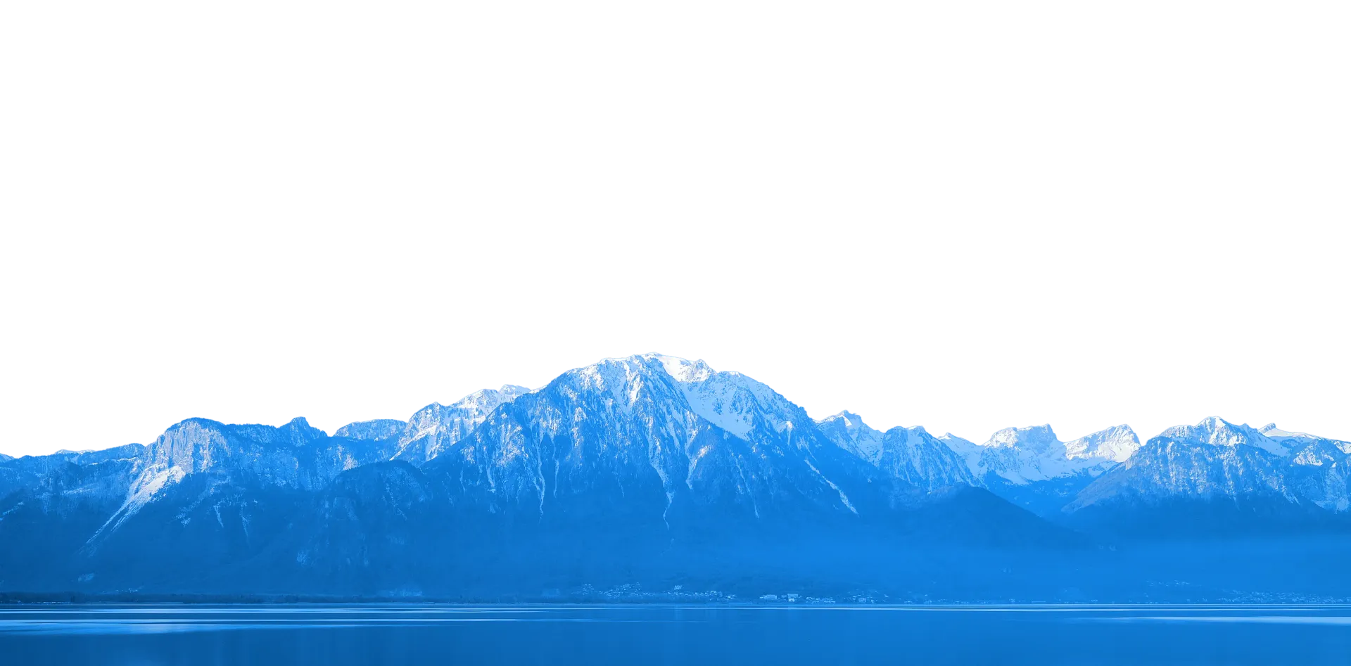 Photo de montagnes suisses au dessus du Lac Léman